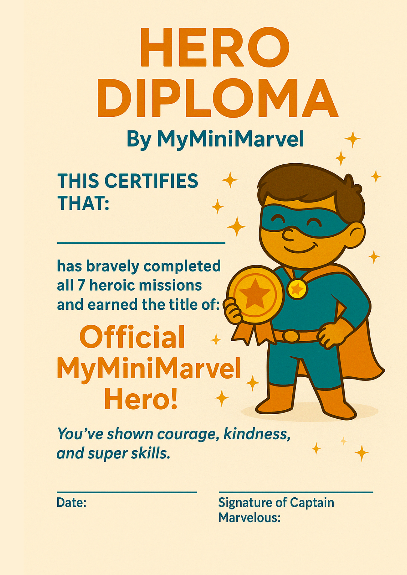MyMiniMarvel's Kids Super Skills Habits