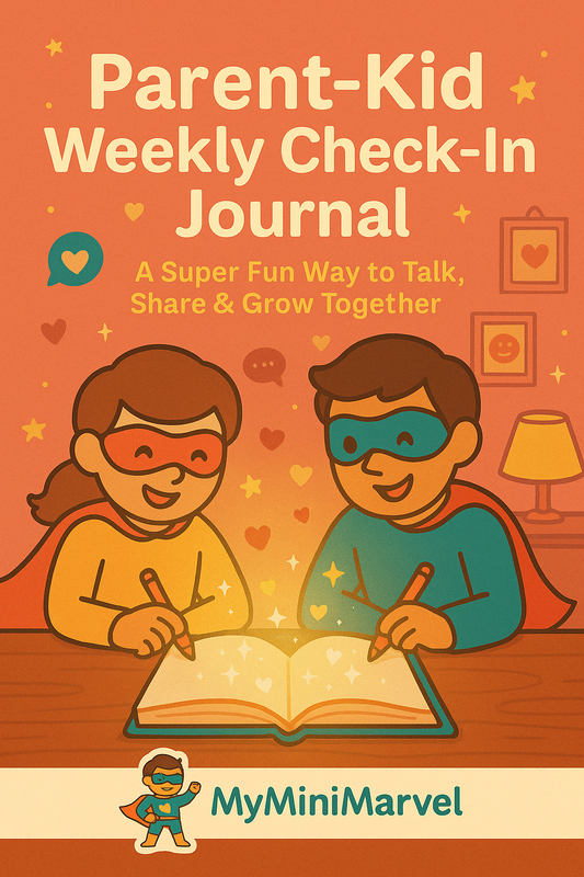 MyMiniMarvel Parent-Kid Weekly Check-In Journal
